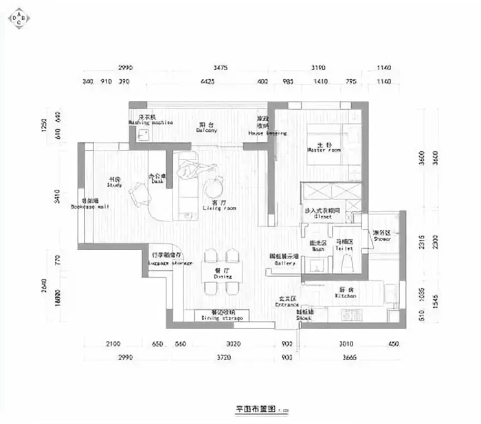 生活就是需要不將就，珠海63平米現(xiàn)代裝修設(shè)計擁有獨(dú)立衣帽間、三分離浴室！