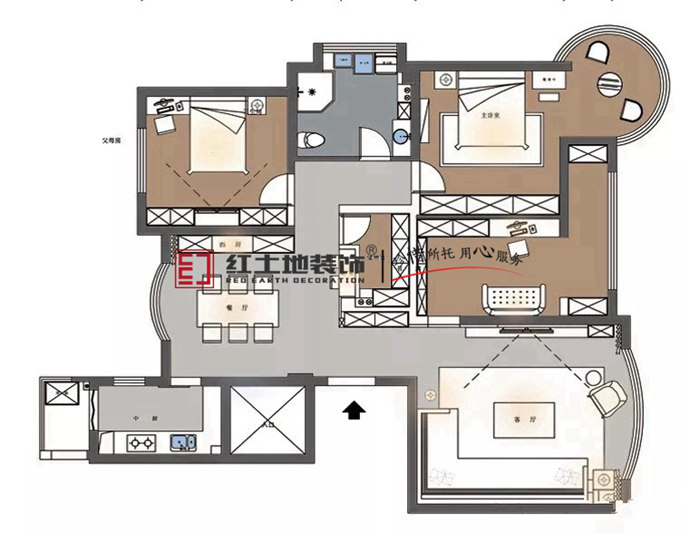 1平米當(dāng)5平米用！幸虧找紅土地裝修，看到這樣的設(shè)計，你還嫌戶型太??？