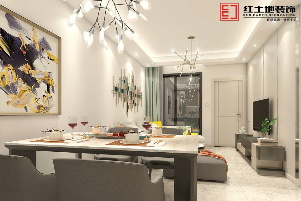 珠海小兩房裝修設(shè)計(jì)，現(xiàn)代簡(jiǎn)約風(fēng)格的婚房如期而至！