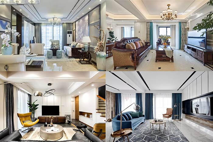 高檔住宅客廳裝修，窗簾搭配有講究，讓你的新家瞬間高大上！
