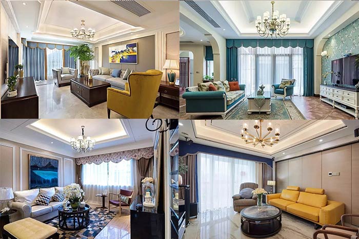 高檔住宅客廳裝修，窗簾搭配有講究，讓你的新家瞬間高大上！