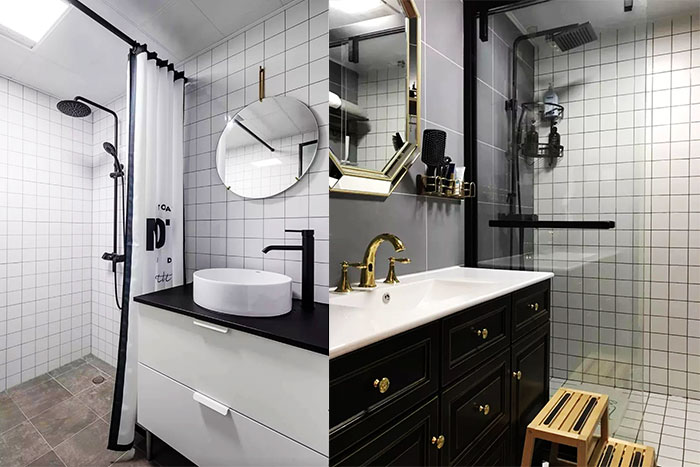 和很丑的裝修說(shuō)再見(jiàn)，衛(wèi)生間墻磚地磚這樣搭配，更美！