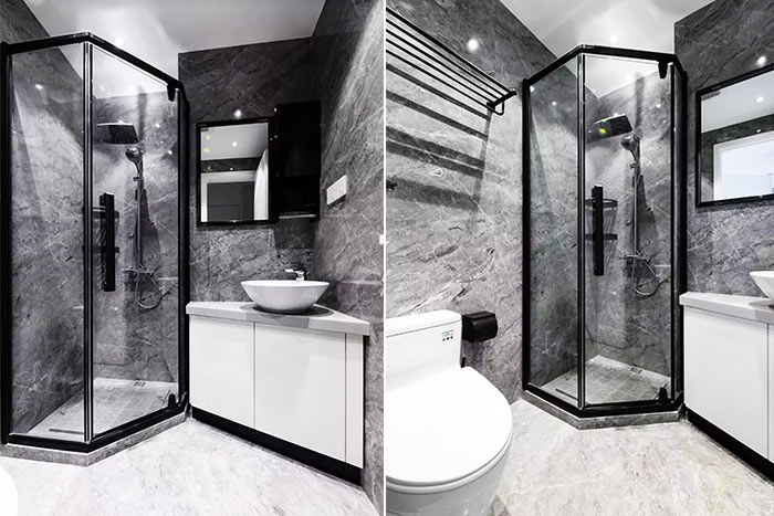 和很丑的裝修說(shuō)再見(jiàn)，衛(wèi)生間墻磚地磚這樣搭配，更美！