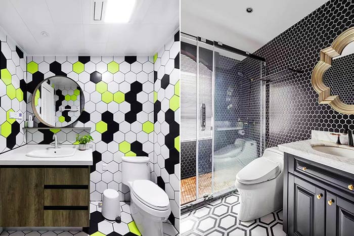 和很丑的裝修說(shuō)再見(jiàn)，衛(wèi)生間墻磚地磚這樣搭配，更美！