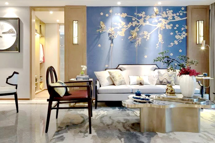 140平米新中式大宅裝修設(shè)計，雅致東方的詩意禪韻！