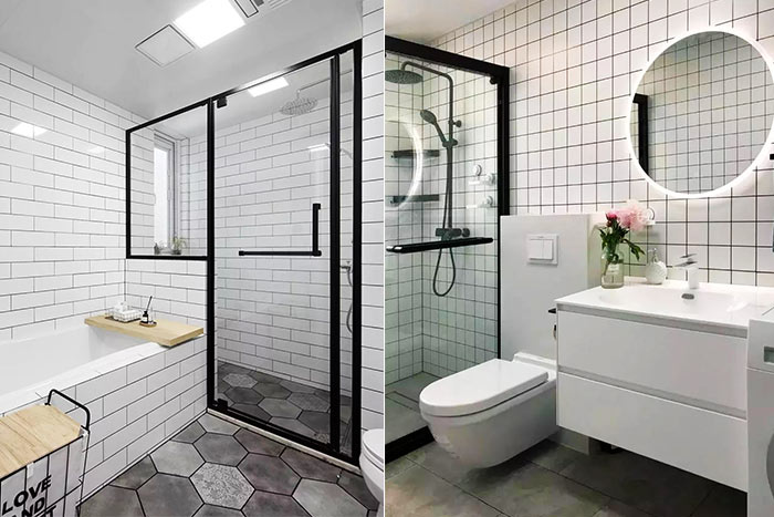 和很丑的裝修說(shuō)再見(jiàn)，衛(wèi)生間墻磚地磚這樣搭配，更美！