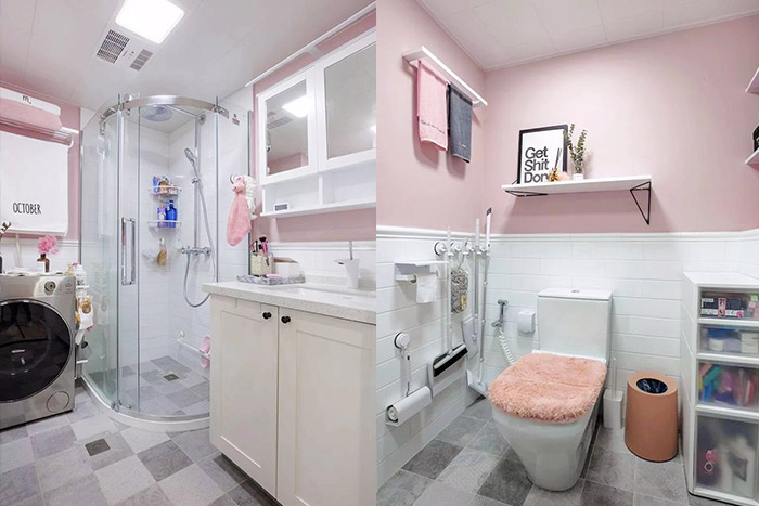 不到50平米的小戶型裝修設計，北歐打造少女心爆棚的家！