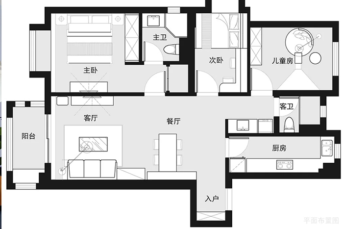90后夫妻100平米全包硬裝只花11萬，一進(jìn)門就感覺客廳好美！