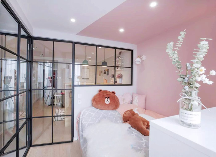 不到50平米的小戶型裝修設計，北歐打造少女心爆棚的家！