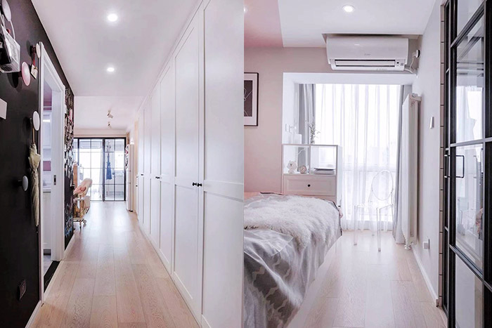 不到50平米的小戶型裝修設計，北歐打造少女心爆棚的家！