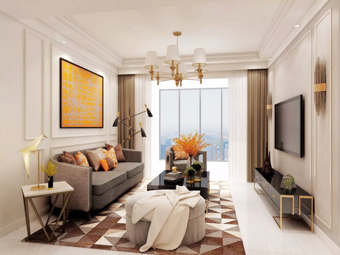 紅土地整裝大宅裝修設(shè)計，輕奢風格打造家的儀式感！