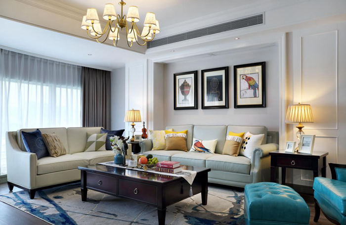 125平美式風(fēng)，不僅高貴典雅,并且處處充滿著藝術(shù)氣息!