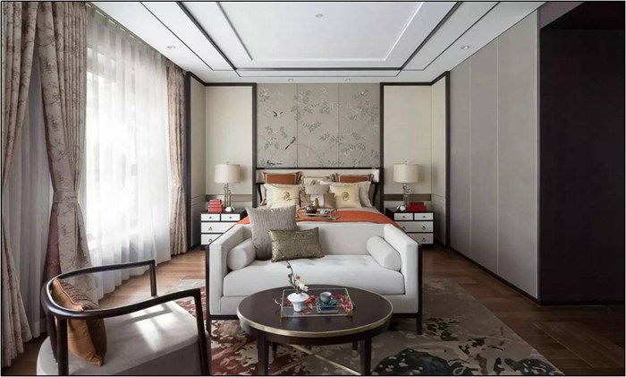 198㎡新中式別墅裝修設(shè)計(jì)，樸素雅致的山水，點(diǎn)綴舒適家的意境