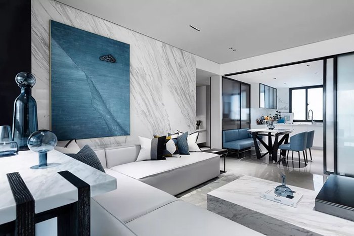 靜謐藍(lán)+高級(jí)灰，優(yōu)雅的絕配