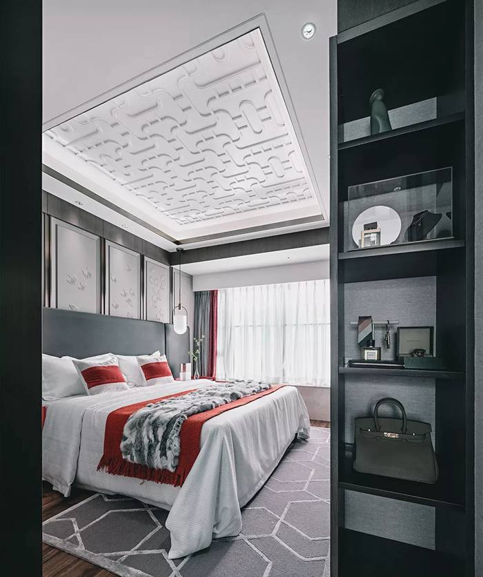 高級灰+中國紅，完美演繹東方色彩！