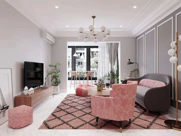 粉色治愈系北歐風(fēng)格，滿滿的少女心