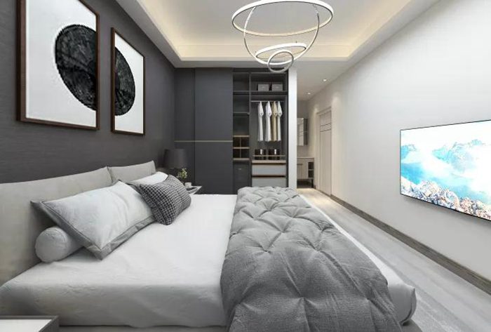 珠?，F(xiàn)代平層裝修案例，實用溫馨，鄰居也想來一套！