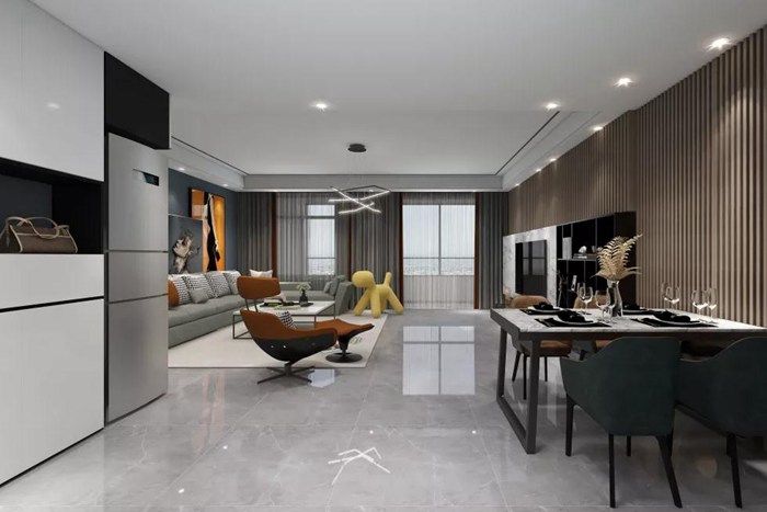現(xiàn)代混搭的珠海裝修設計，更為大方、沉穩(wěn)。