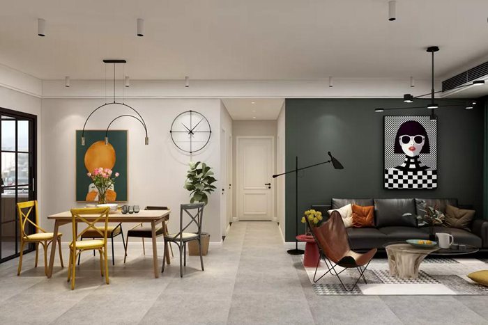 北歐復(fù)古風(fēng)的珠海裝修，低調(diào)簡約。