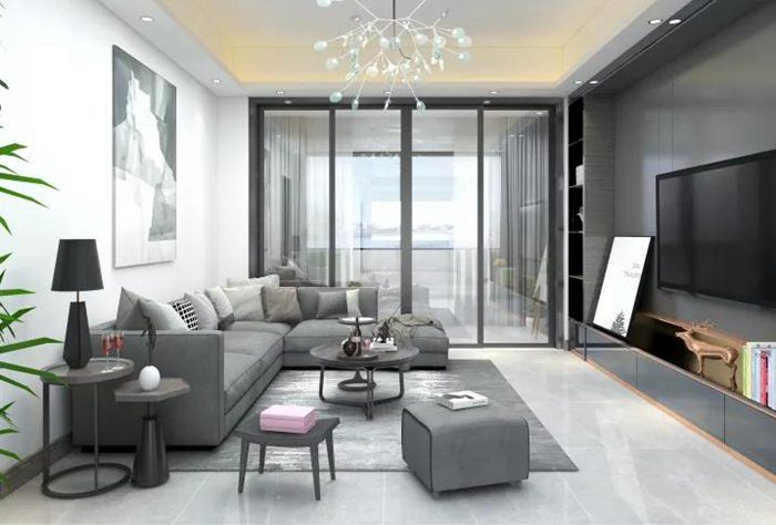 珠?，F(xiàn)代平層裝修案例，實用溫馨，鄰居也想來一套！