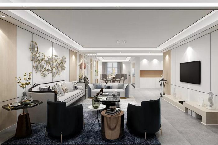 純凈極簡的珠海裝修風格，簡約大方。