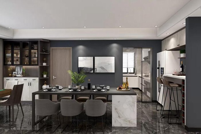 極強藝術(shù)氛圍的珠海裝修，抒發(fā)了現(xiàn)代藝術(shù)的格調(diào)。