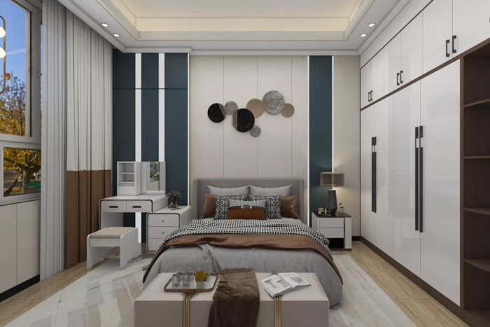 珠海極簡的灰白裝修空間，溫暖舒適。