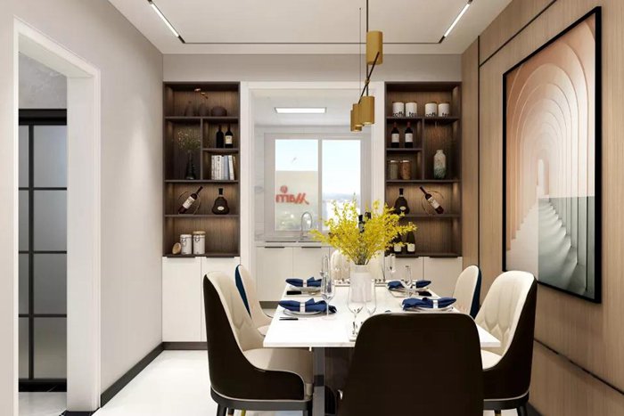 珠海裝修的案例設(shè)計，營造了不同的韻感與雅致。