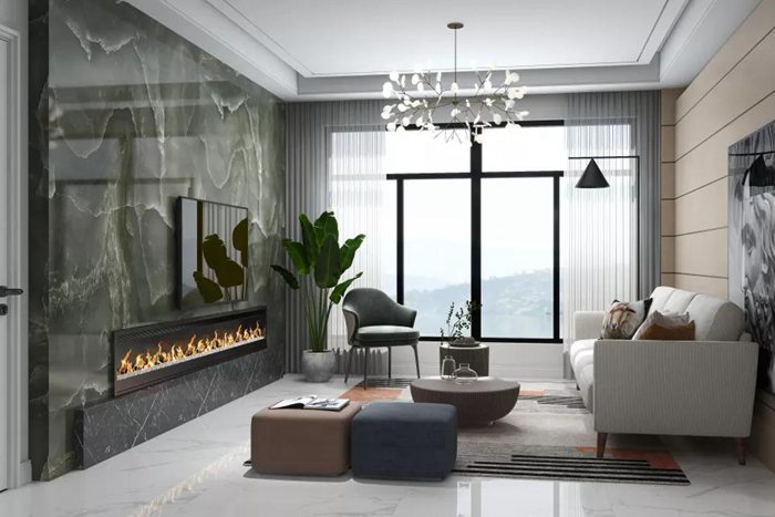 裝修空間兼揉不同色彩的珠海個性與魅力，呈現(xiàn)精奢氛圍。