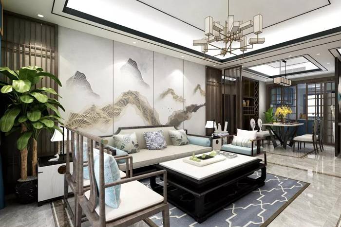 新中式的珠海裝修案例設(shè)計(jì)，大氣、淡然。