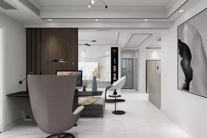 平淡的裝修空間調(diào)性兼具珠海藝術(shù)與隨性。