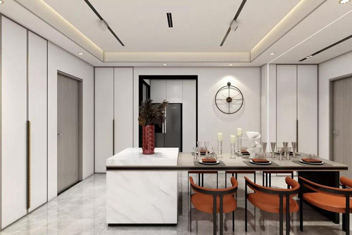 現(xiàn)代藝術(shù)風(fēng)格的珠海裝修設(shè)計，素雅細(xì)膩。