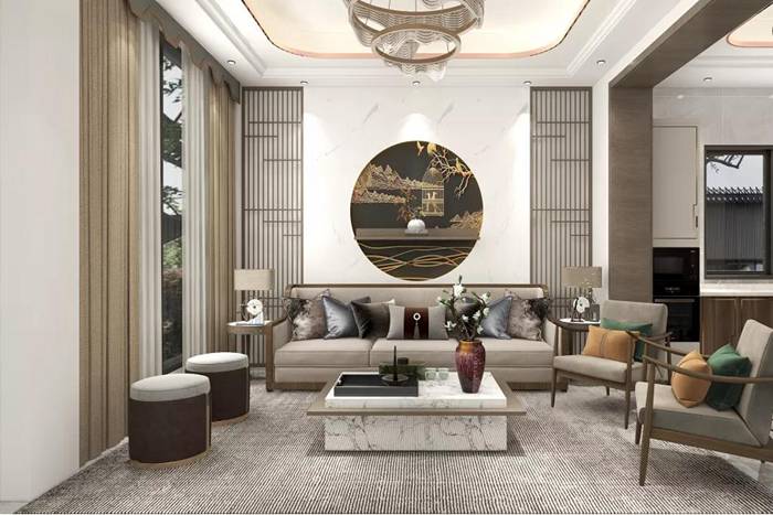 珠海裝修呈現(xiàn)新中式風(fēng)格，充滿了現(xiàn)代化的藝術(shù)氣息
