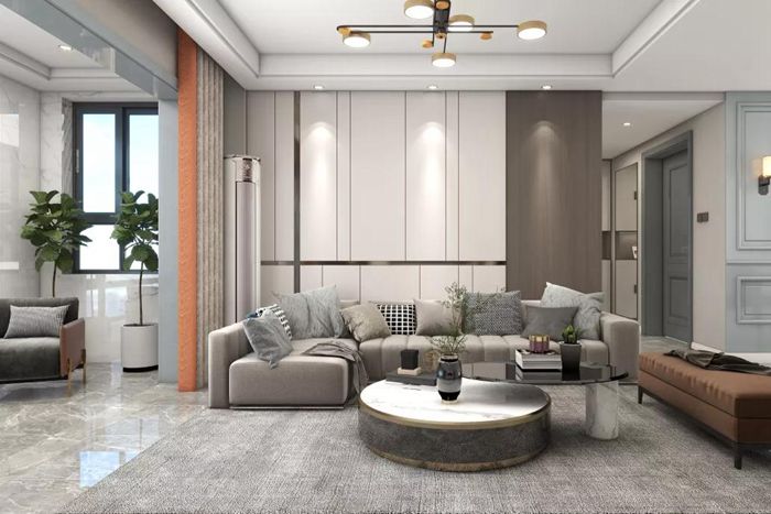 黑白灰的珠海裝修，締造反差時尚感。