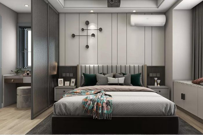 黑白灰的珠海裝修，締造反差時尚感。