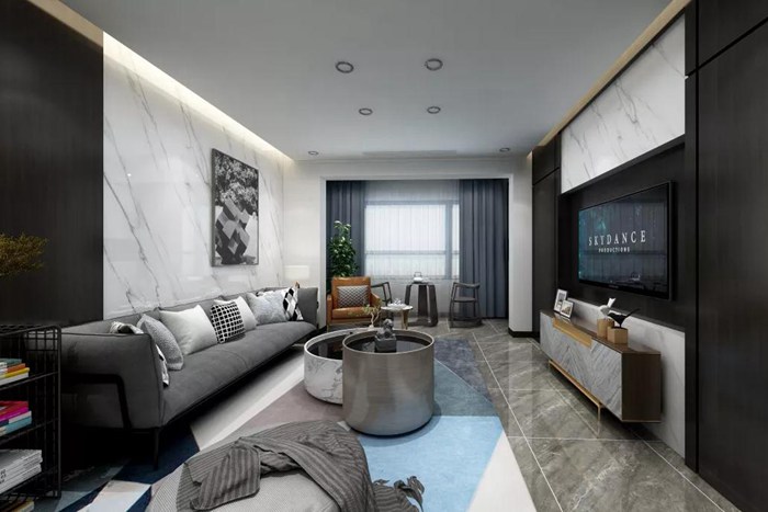 黑白灰的珠海裝修色彩，營造心靈的安靜