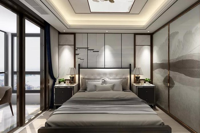 新中式的裝修設(shè)計(jì)，色彩和諧統(tǒng)一