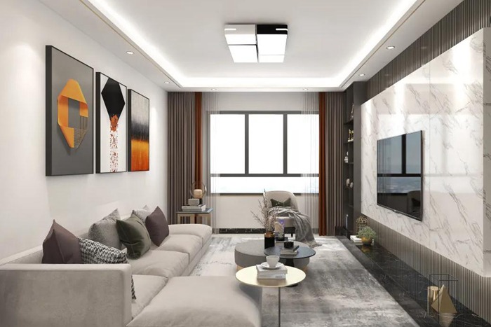 珠?，F(xiàn)代裝修設計案例賞析，細膩的質感營造了舒適的空間氛圍