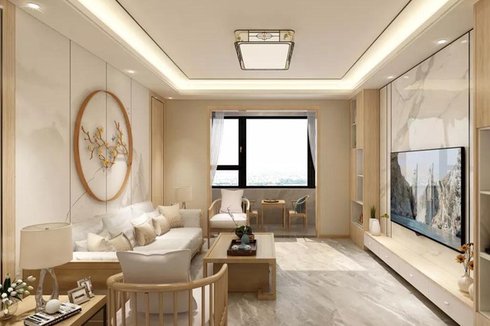 珠海新中式的裝修設(shè)計(jì)，給人溫馨舒適的感覺(jué)