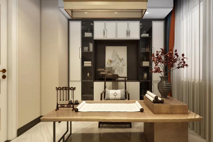 珠海新中式公司裝修設(shè)計(jì)展現(xiàn)空間的藝術(shù)品位與文化感染力