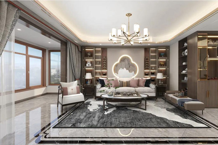 珠海平層新中式的簡(jiǎn)單裝修設(shè)計(jì)，簡(jiǎn)潔舒適