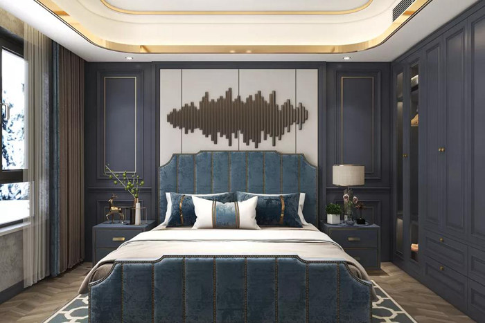 珠海平層大宅現(xiàn)代輕奢裝修結合設計營造了不同的韻感與雅致